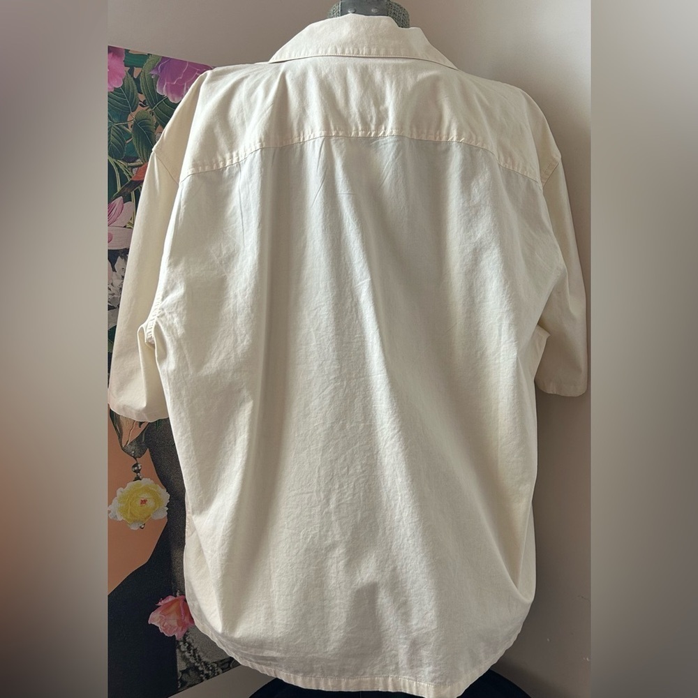 NWT HOLLISTER CO. BOXY CROPPED SHIRT SUMMER SAND. Sz. L - Picture 8 of 10
